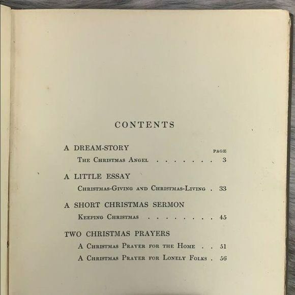 The Spirit Of Christmas‎ By Henry Van Dyke Hardback 1905  Charles Scribners Sons - Picture 7 of 8